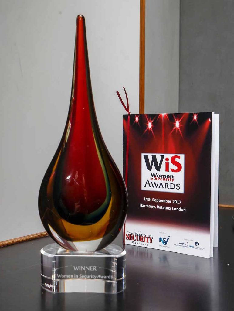 Women in Security Awards 2017 Trophy