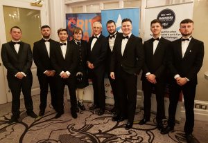 Richard Jenkins with the winners and runners-up of the Engineers of Tomorrow competition 2018